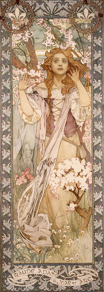 Maude Adams as Joan of Arc Alphonse Mucha